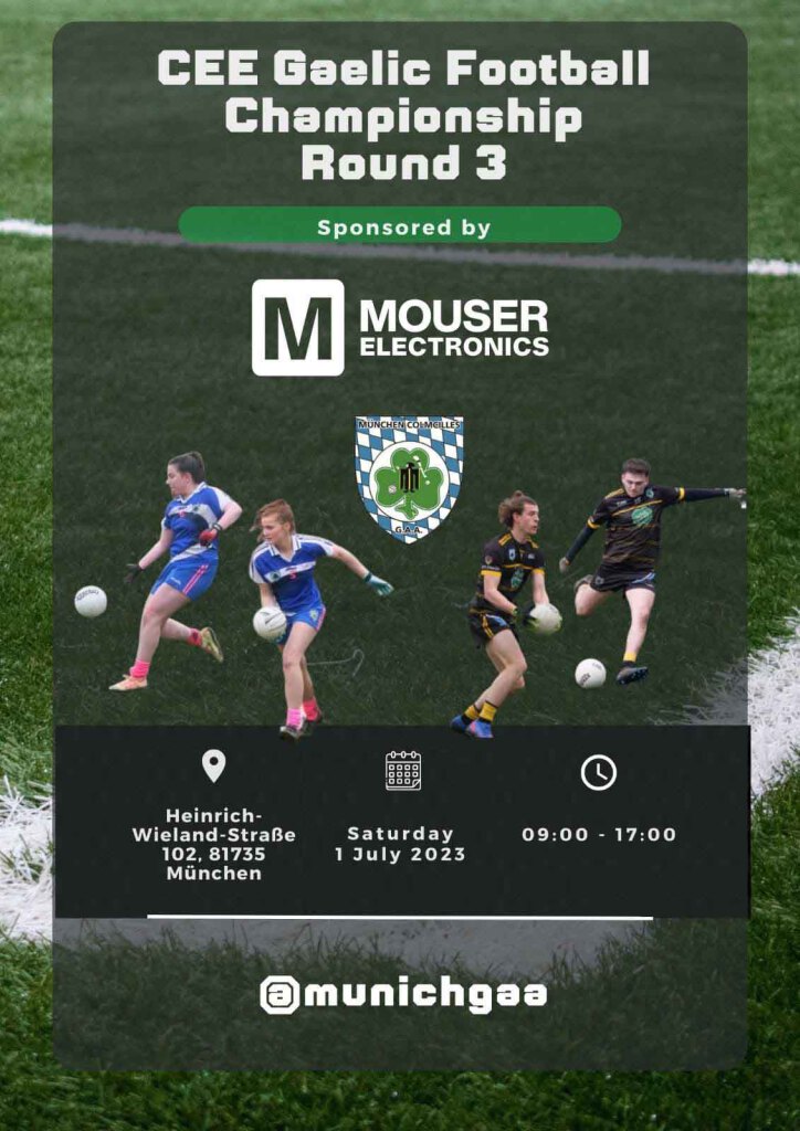 CEE Gaelic Football Championship Round 3 - 1. July 2023